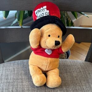 Disney Winnie the Pooh Bean Bag Plush Free Hugs